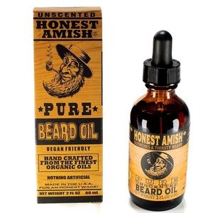 Honest Amish - Pure Beard Oil - 2 Ounce - Fragrance Free